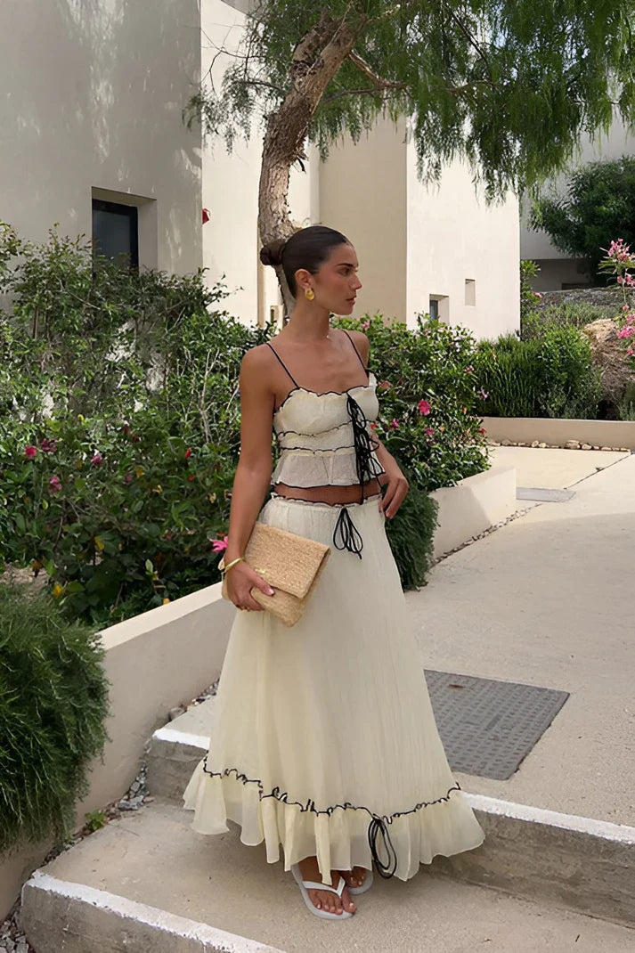 Conjunto de vestido de dos piezas Ellen