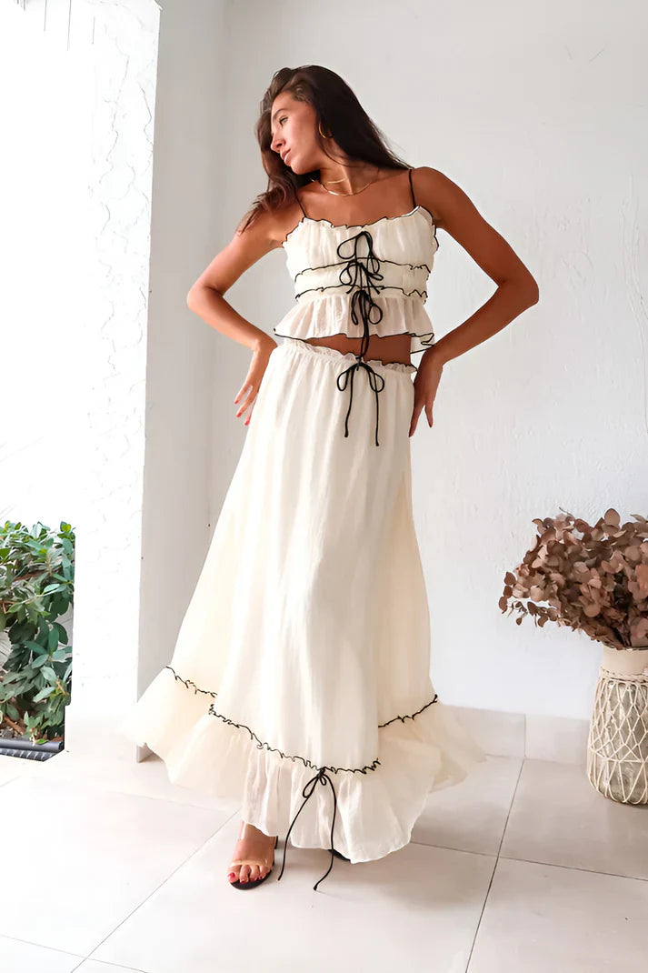 Conjunto de vestido de dos piezas Ellen